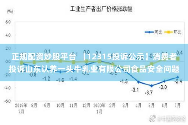 正规配资炒股平台 【12315投诉公示】消费者投诉山东认养一头牛乳业有限公司食品安全问题