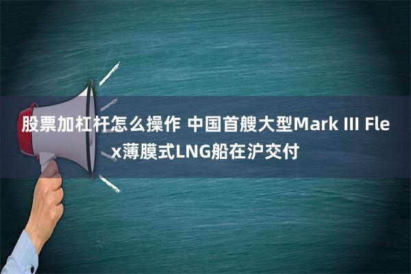 股票加杠杆怎么操作 中国首艘大型Mark III Flex薄膜式LNG船在沪交付